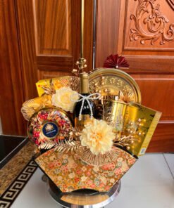 Set quà tết giỏ gấm 1024