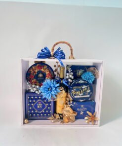 Set quà tết vali gỗ hai mặt mica 1019